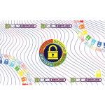 Laminado DuraGard, Optiselect, 1.0 mil, "Secure Locks", Registrado, tarjeta completa 508982-003