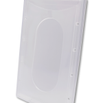 Portagafete Transparente Vertical