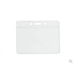 Portagafete horizontal de vinil transparente