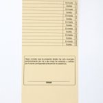 Tarjeta checadora semanal T-5