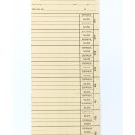 Tarjeta checadora quincenal T-6