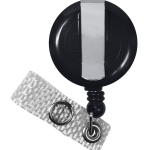 Portagafete Retractil Negro (Yoyo)